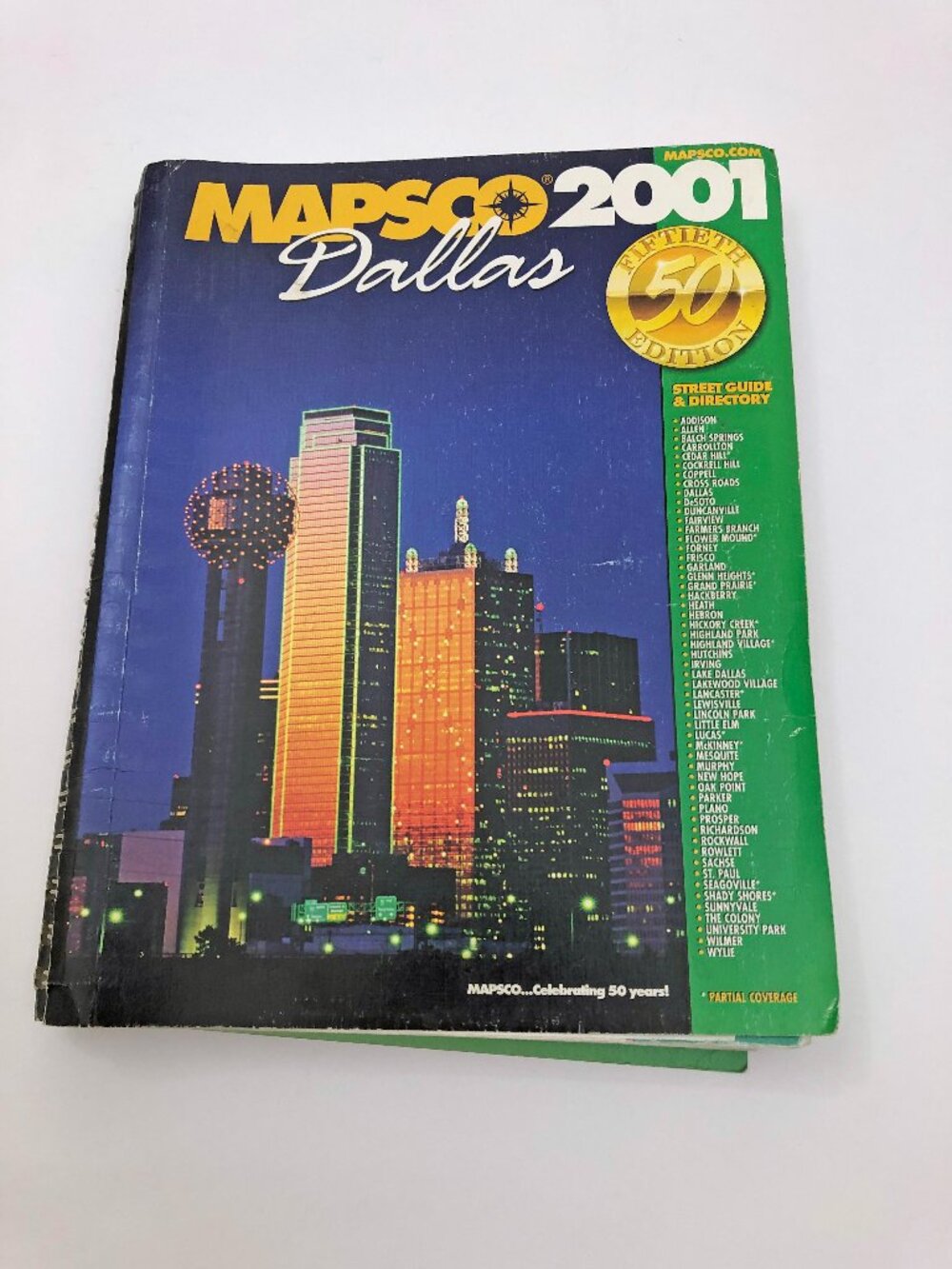 MAPSCO 2001 Dallas Street Guide & Directory 11x8.5 Inches Spiral Bound